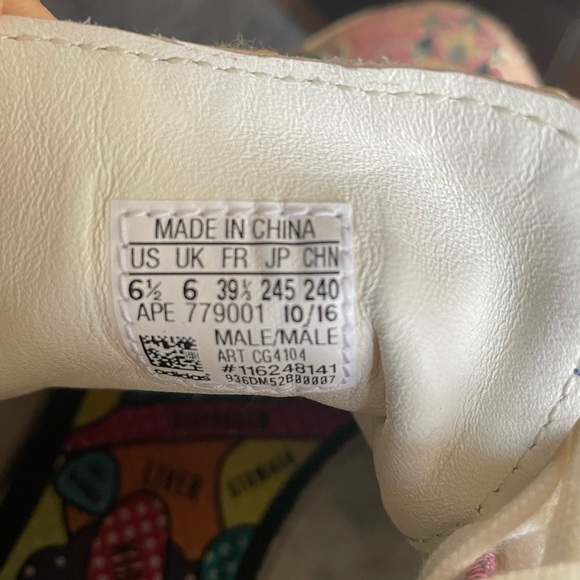 Rare Pharrell Williams X Adidas Stan Smith Mid Jacquard Floral Hi’s - Picture 8 of 10